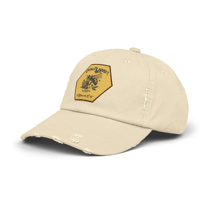 Quality Honey Distressed Cap