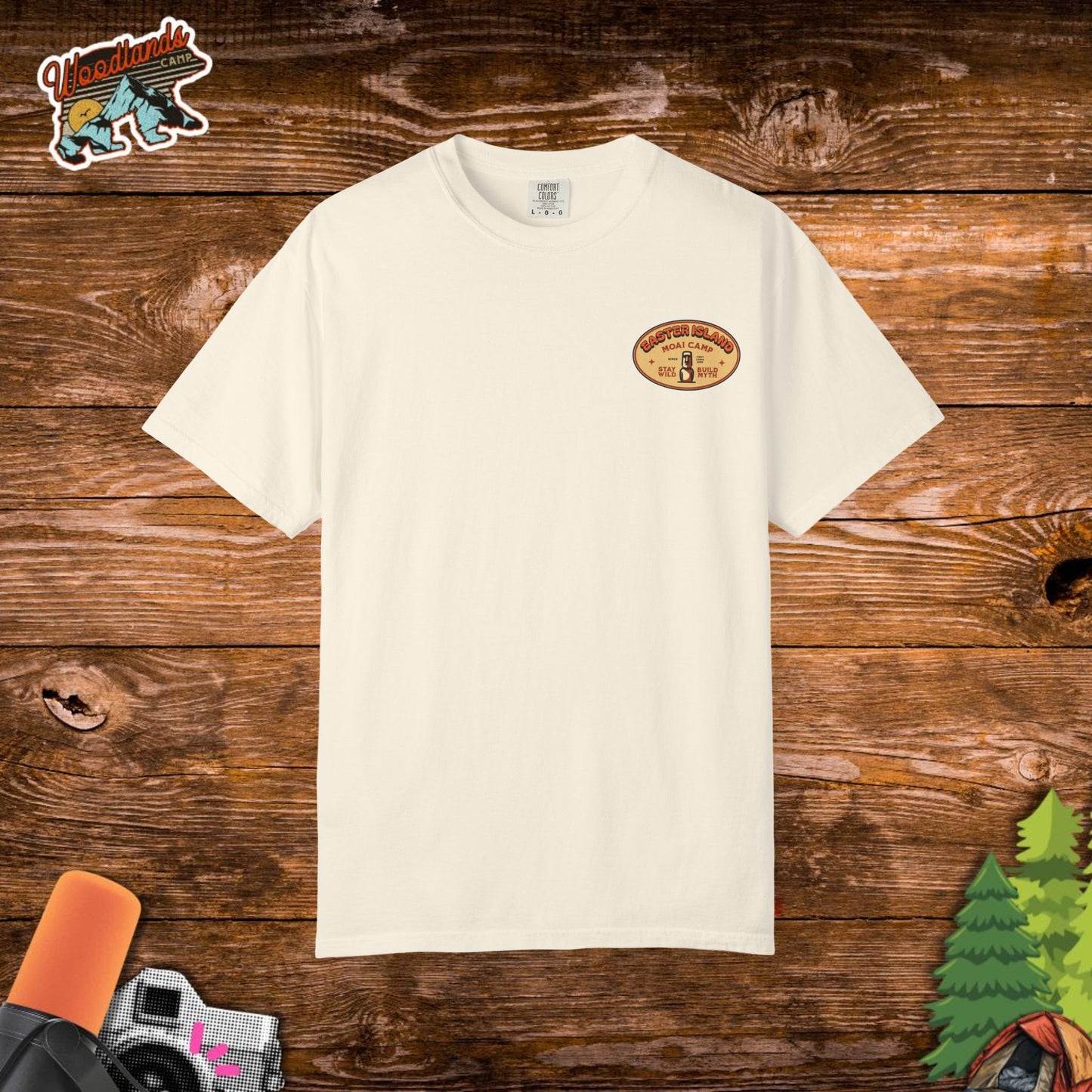 Moai Camp Comfort Color Tee