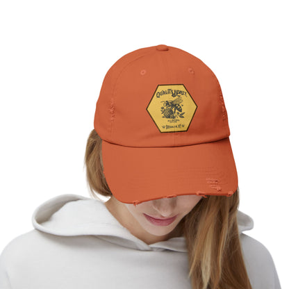 Quality Honey Distressed Cap
