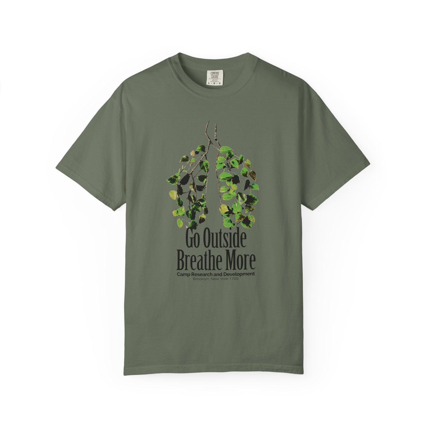 'Go Outside Breathe More' Comfort Tee