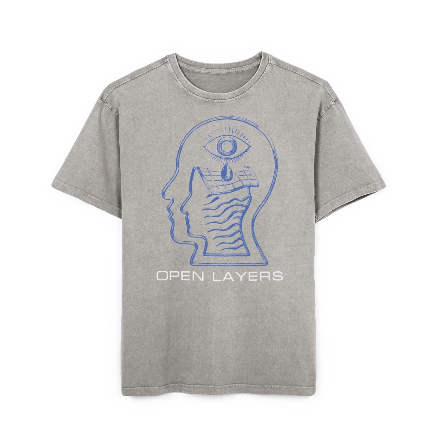 'Open Layers' Washed Oversized Tee