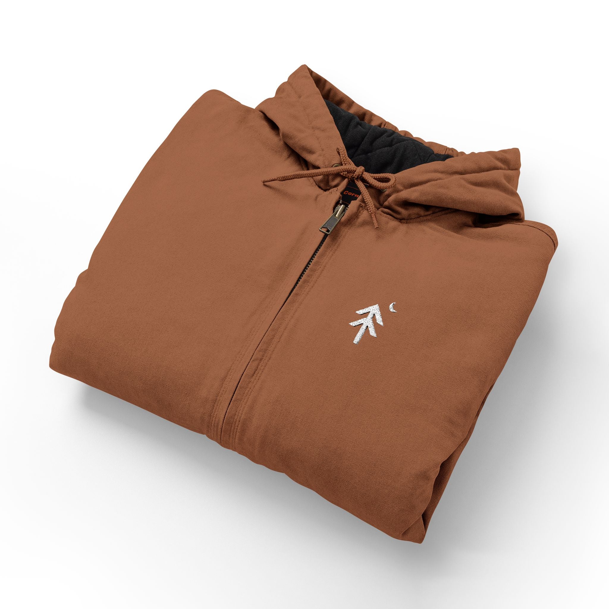 Pine Tree Hooded Work Jacket (Brown)