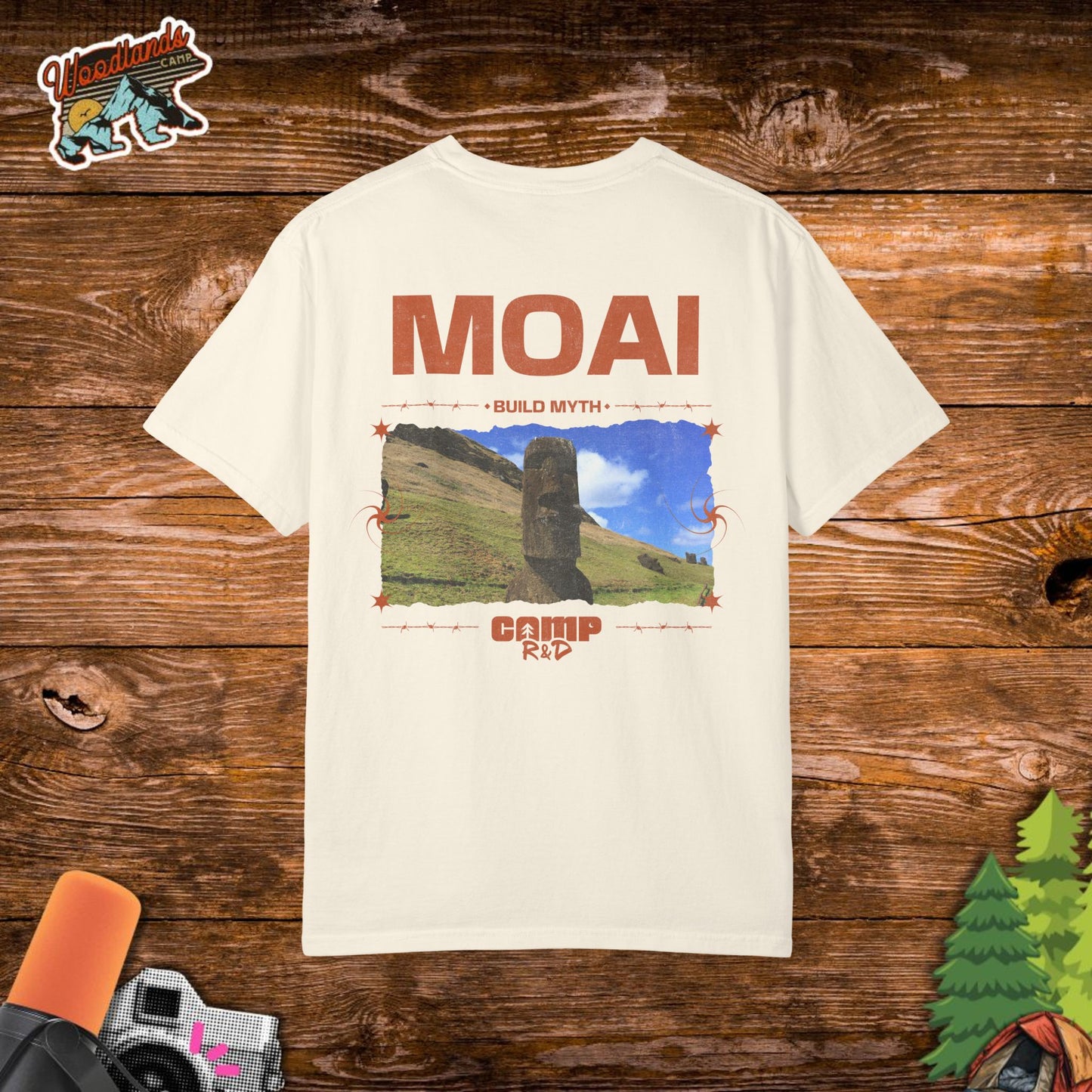 Moai Camp Comfort Color Tee
