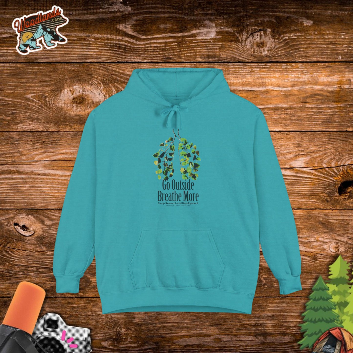 Go Outside. Breath More. Hoodie