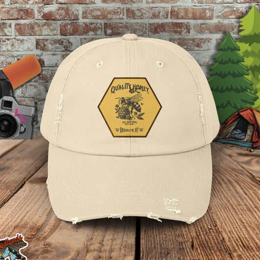 Quality Honey Distressed Cap