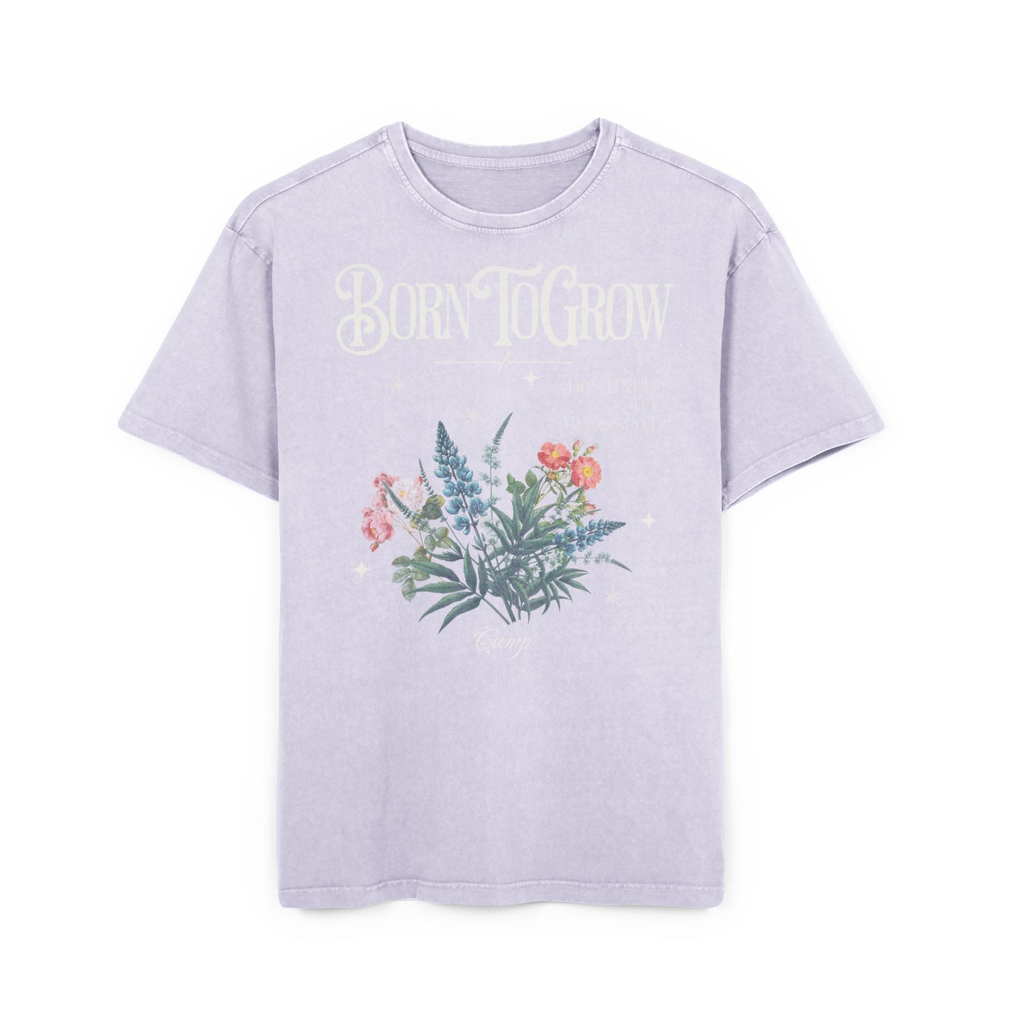 'Born To Grow' Washed Oversized Tee