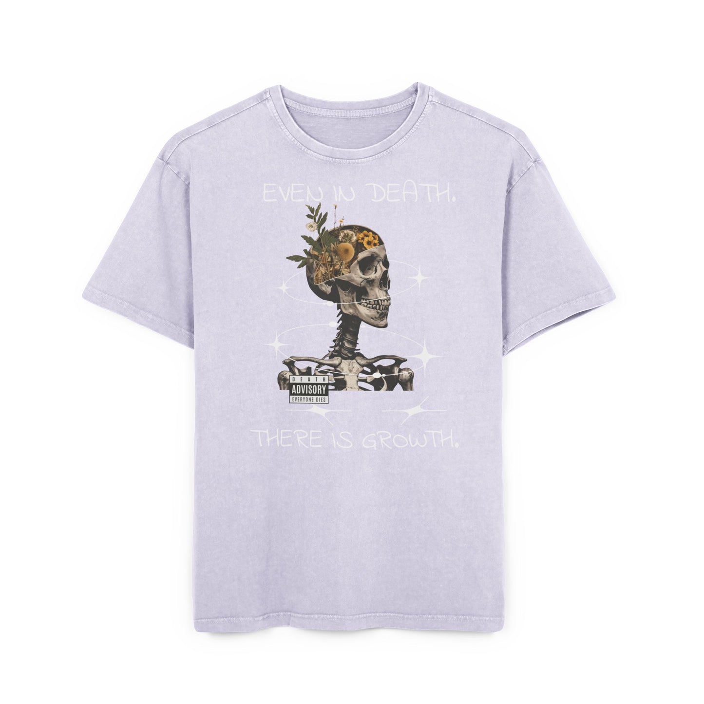 'Even In Death There's Growth' Washed Oversized Tee